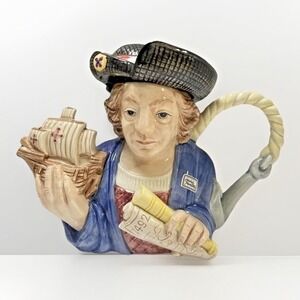 Fitz & Floyd Christopher Columbus  #4271 /7500 limited Collectors Vintage teapot